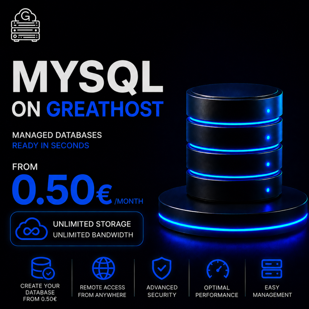 🚀 MySQL Databases Are Now Available at GreatHost!