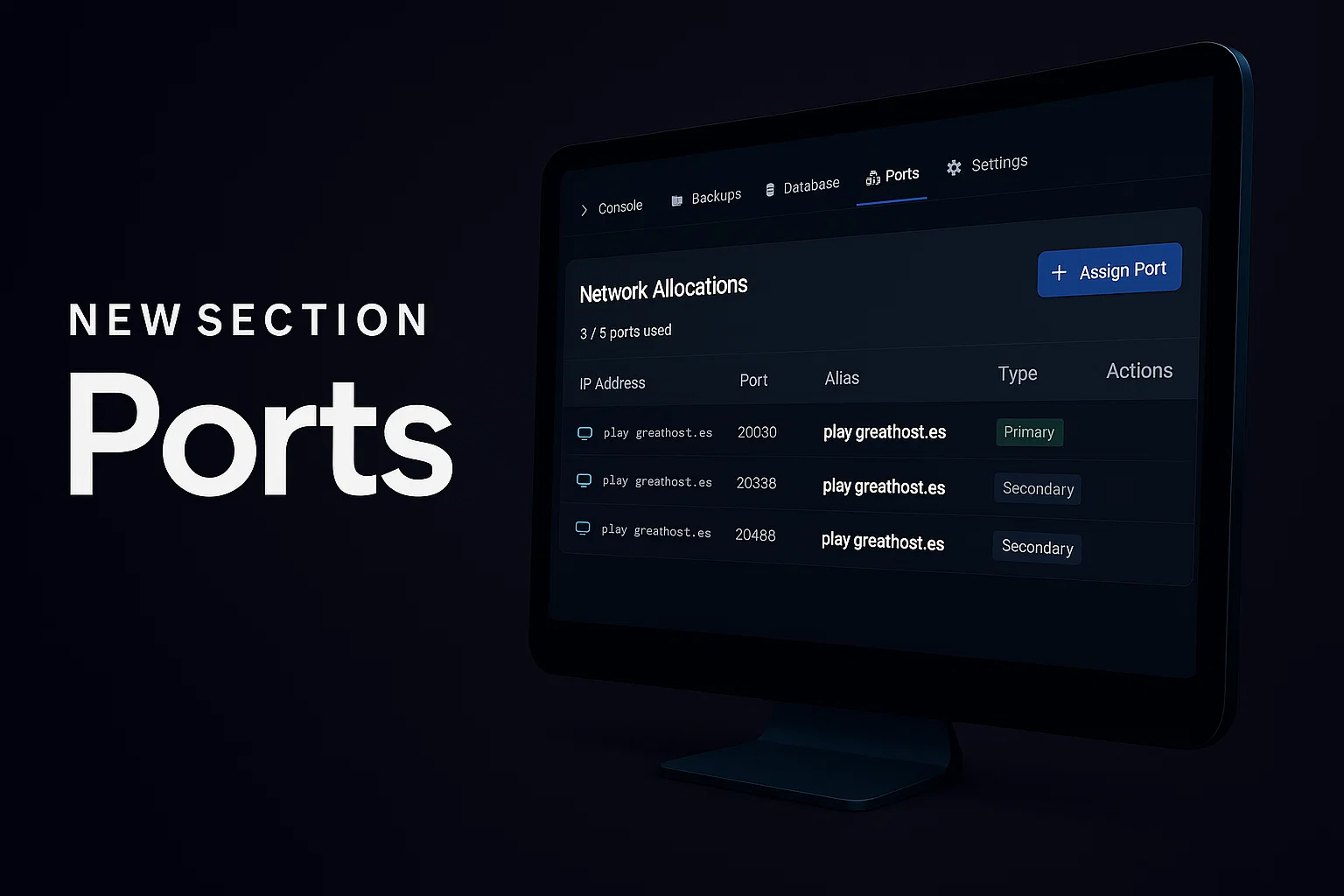 New Section: Ports for Game Servers